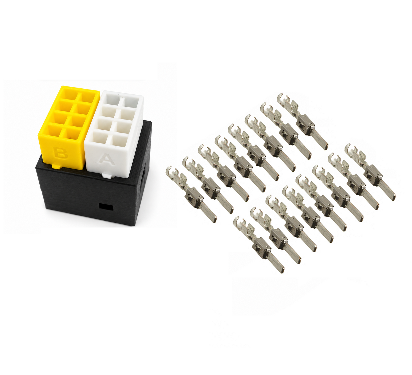 DTCO TEST-Stecker Kombi A+B Male inkl. 16 PINS für Mercedes 16 POS (2x8 POS)