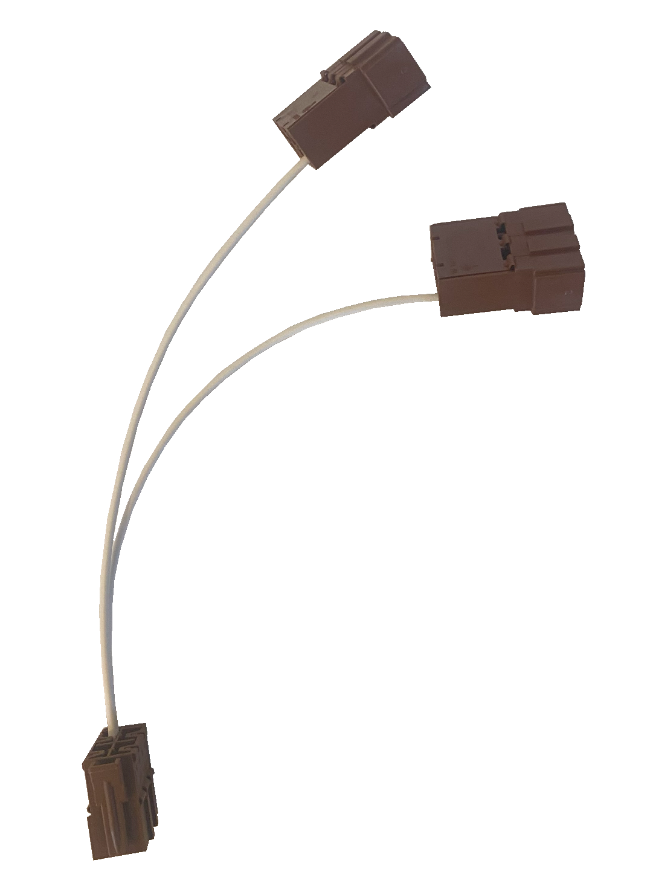 Weiche DTCO Tacho D-Stecker braun Female auf 2x Male 20cm