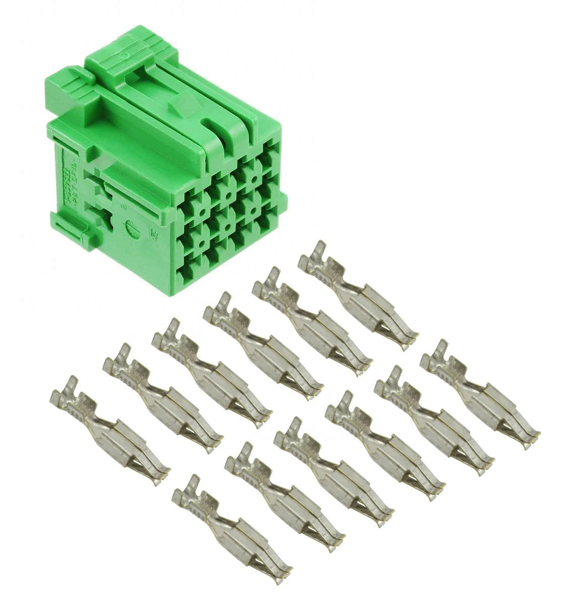 FMS Stecker Grün Female 12POS inklusive Pins