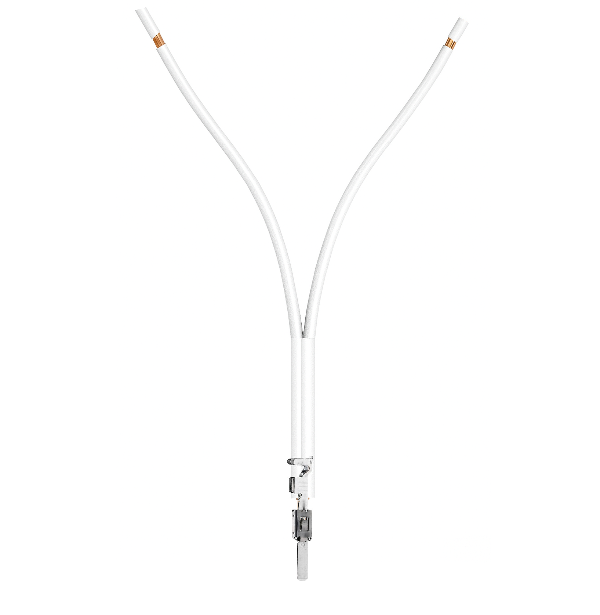 FLRY Y-Kabel weiß Male auf 2x Teilabzug