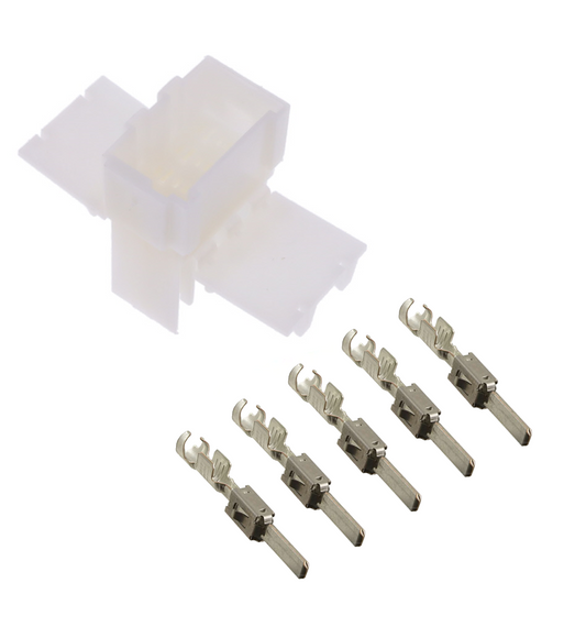 A-Stecker Tacho MALE (weiß) mit 5 PINS