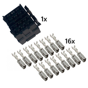 Mercedes Actros DTCO connector A+B 2x8 POS incl. 16 PINS A0145450226