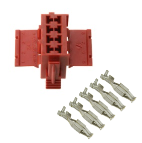 C-Stecker Tacho FEMALE (rot) mit 5 PINS