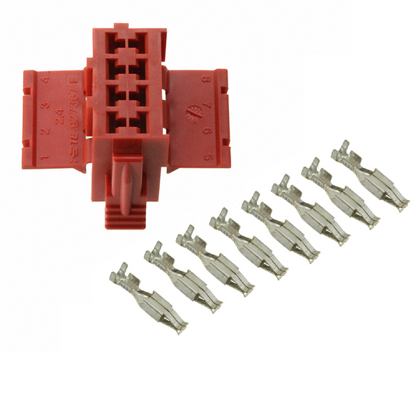 C-Stecker Tacho FEMALE (rot) mit 8 PINS