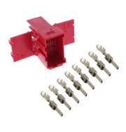 C-connector Tacho MALE (red) with 8 PINS