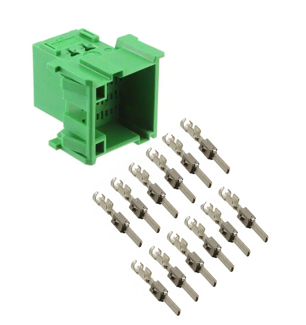 FMS Stecker grün MALE 12 Pos inkl. 12 Pins
