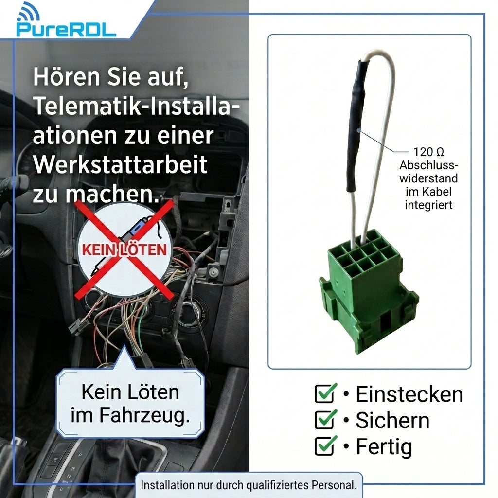 FMS-Stecker MALE mit Abschlusswiederstand 120 Ohm