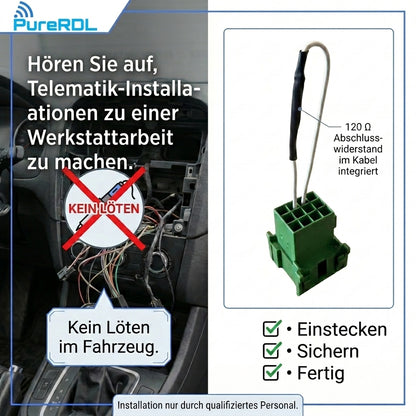 FMS-Stecker MALE mit Abschlusswiederstand 120 Ohm