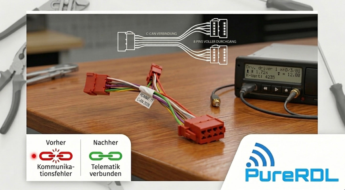 C-CAN Tachograph Weiche 8-polig für SMART2 & DSRC